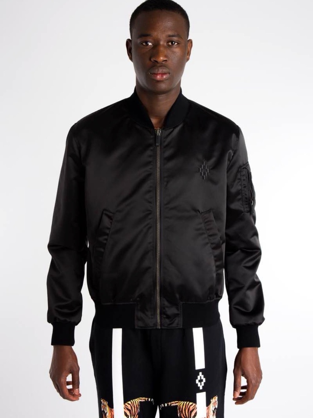 NWT Marcelo Burlon Limited Edition Satin Bomber Jacket - Picture 2 of 7